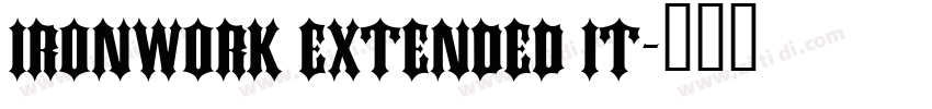 Ironwork Extended It字体转换